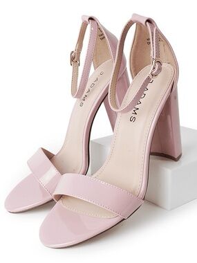 NEW J. Adams The Shirley Dusty Rose Block Heel Ankle Strap Sandals Size 10